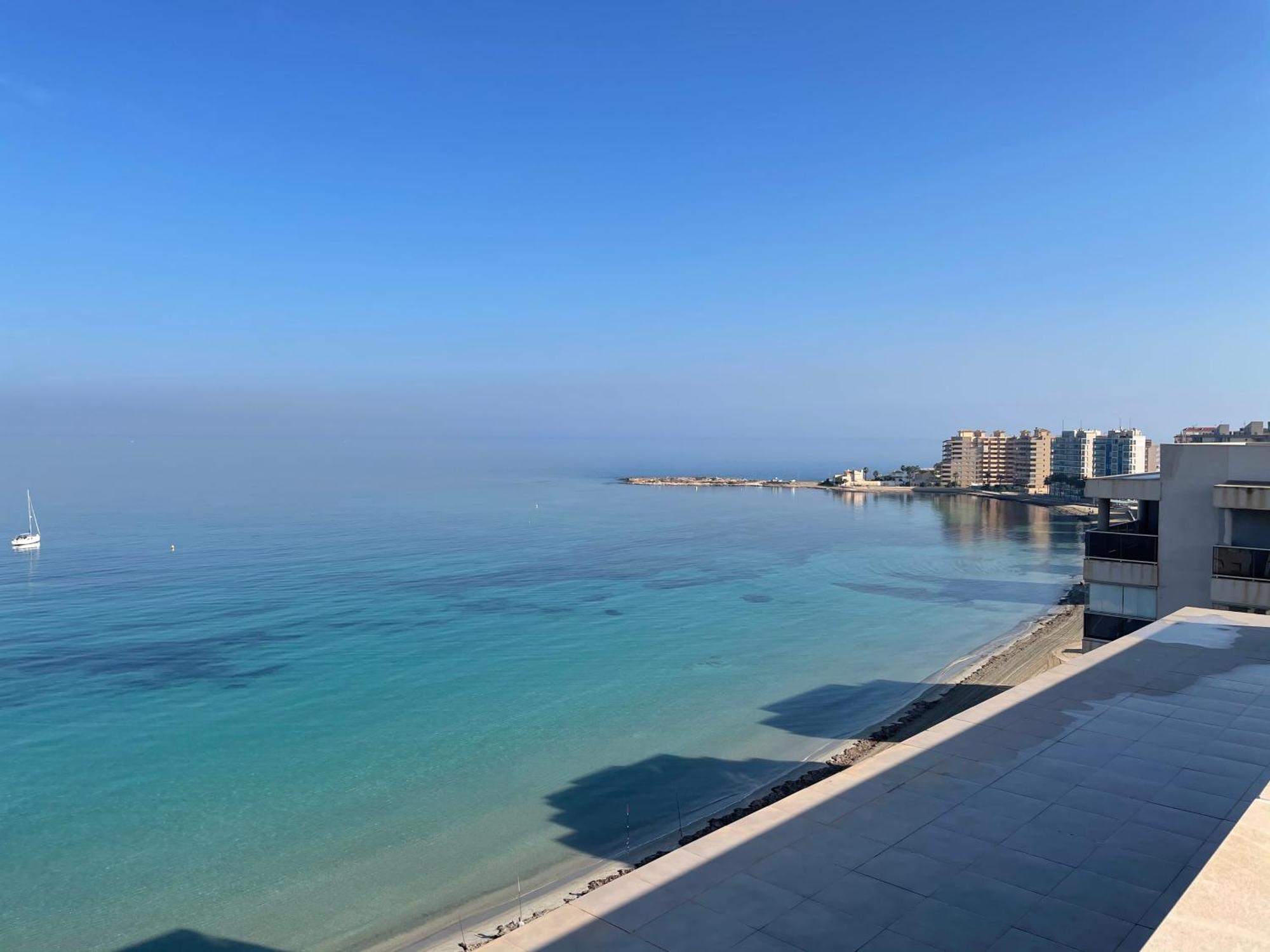 Apartamento En Primera Linea Con Vistas A La Playa Ensenada Del Esparto Del Residencial Vina Del Mar La Manga del Mar Menor Exterior foto