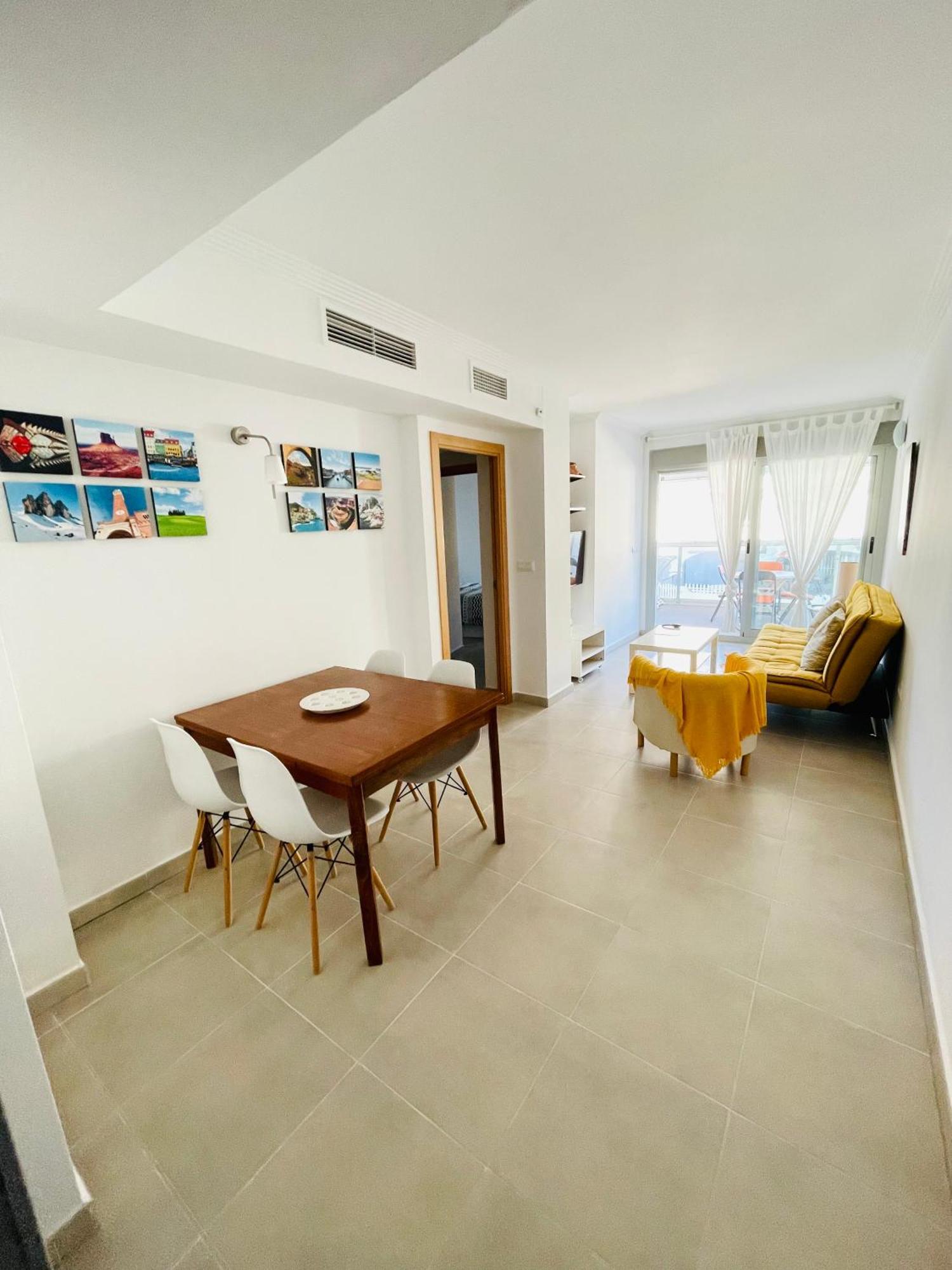 Apartamento En Primera Linea Con Vistas A La Playa Ensenada Del Esparto Del Residencial Vina Del Mar La Manga del Mar Menor Exterior foto