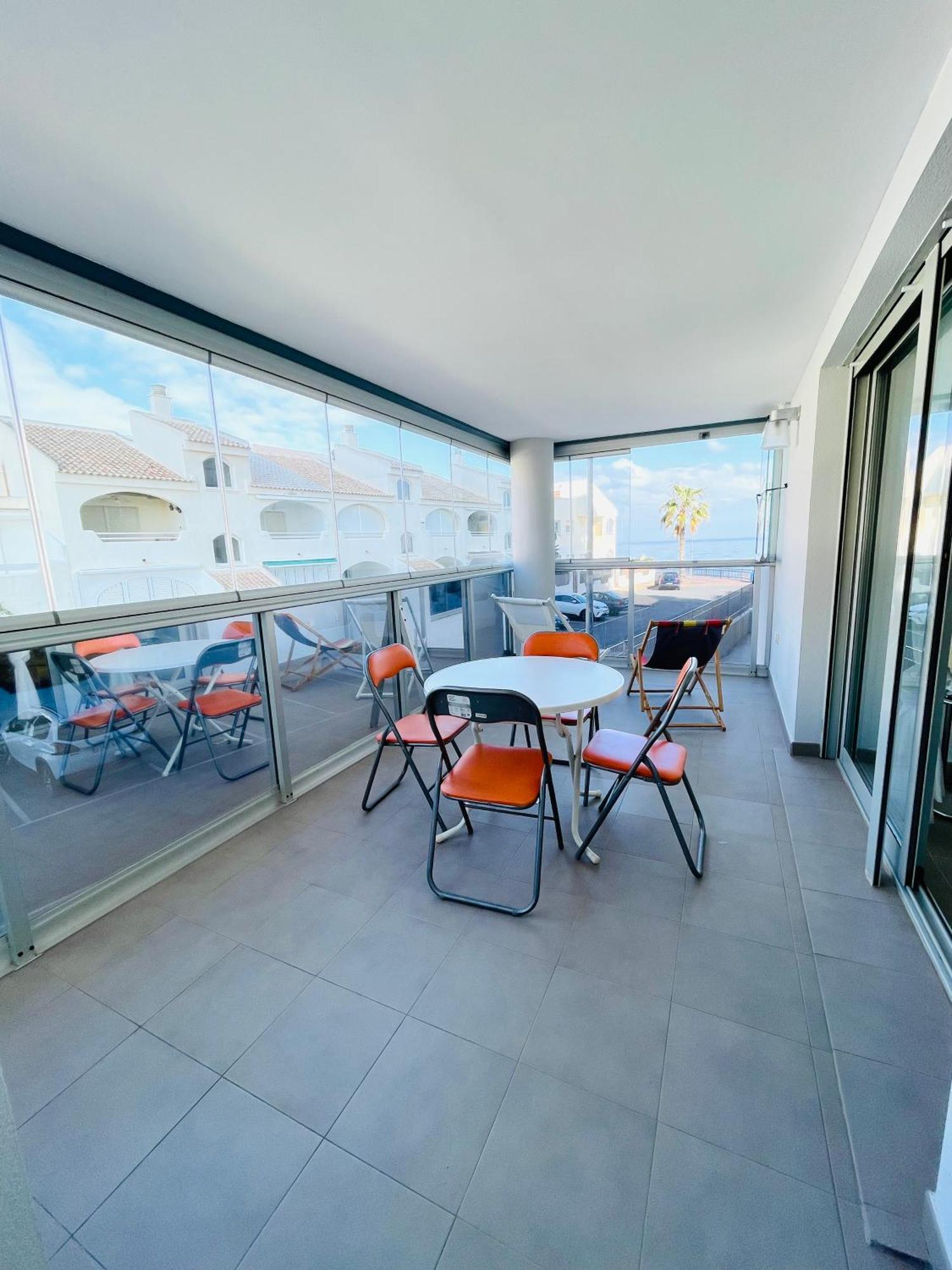 Apartamento En Primera Linea Con Vistas A La Playa Ensenada Del Esparto Del Residencial Vina Del Mar La Manga del Mar Menor Exterior foto