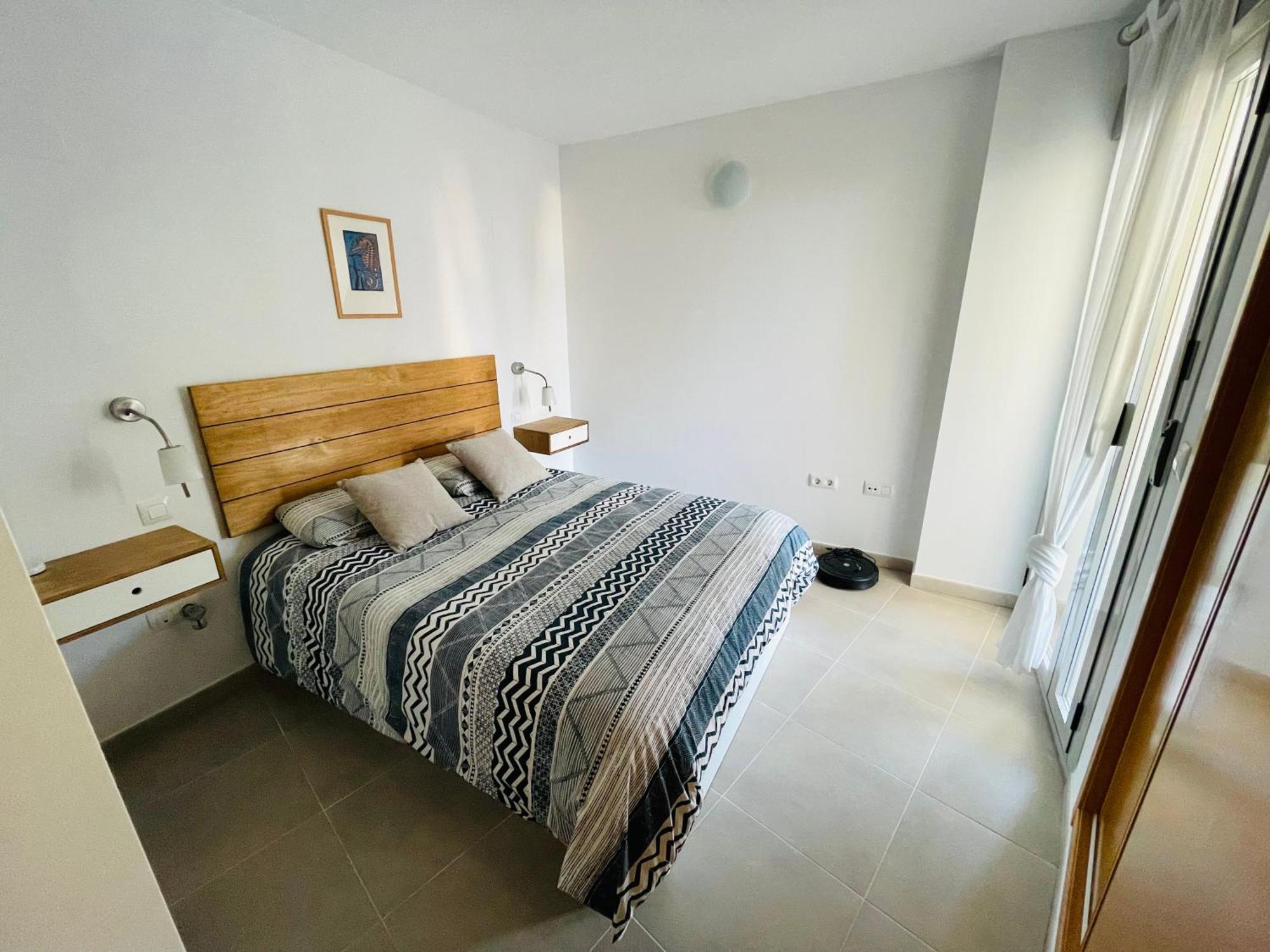 Apartamento En Primera Linea Con Vistas A La Playa Ensenada Del Esparto Del Residencial Vina Del Mar La Manga del Mar Menor Exterior foto