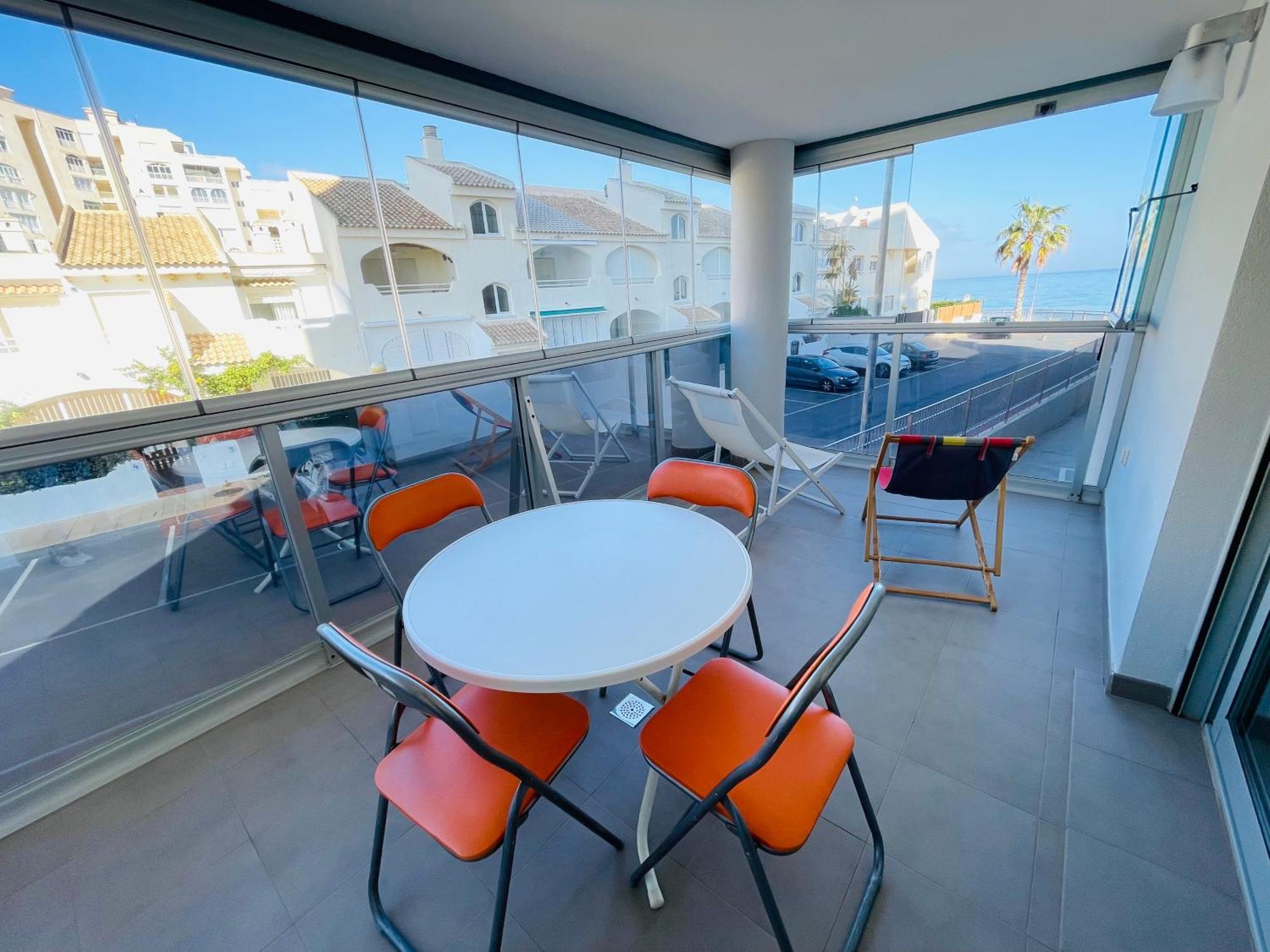 Apartamento En Primera Linea Con Vistas A La Playa Ensenada Del Esparto Del Residencial Vina Del Mar La Manga del Mar Menor Exterior foto